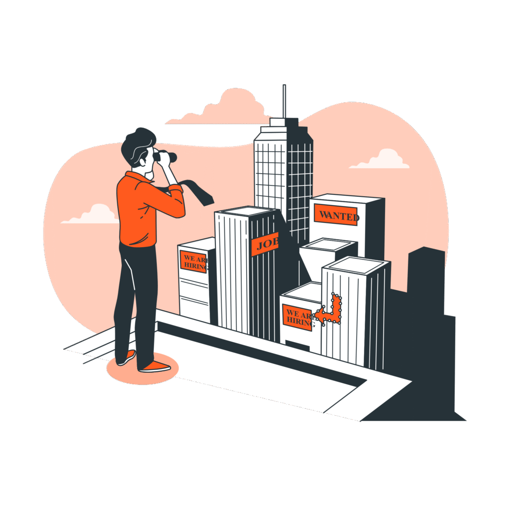 AI-powered job discovery with match scores, filters, and career roadmaps